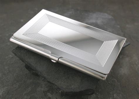 reed and barton sterling silver business card holder